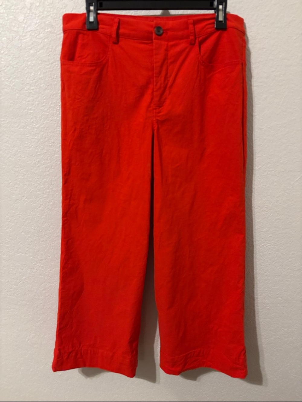 J. Crew Wide-Leg Pants in Bright Red